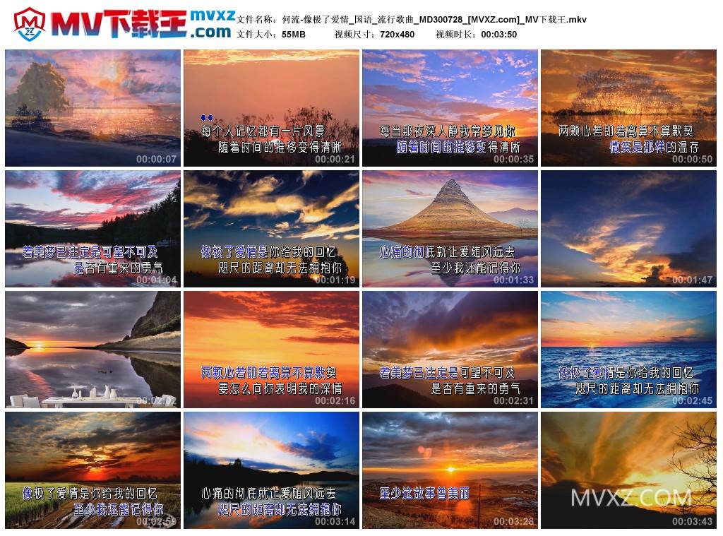 何流-像极了爱情_国语_流行歌曲_MD300728